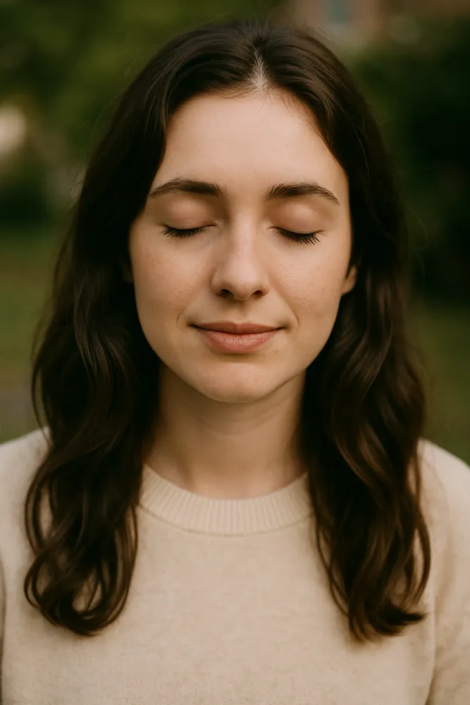 Photo with closed eyes